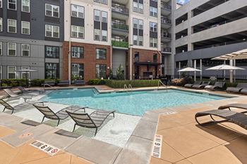 Resort-style pool with sundeck